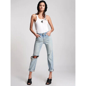 One Teaspoon Awesome Baggies Straight Leg - Kansas Blue